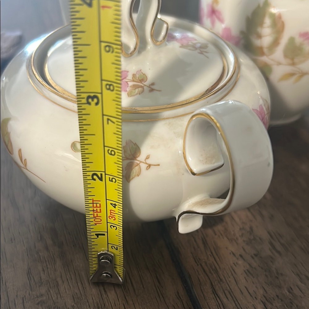 Franconia Krautheim selb Bavaria  set of Cream and Sugar with Pink Floral - Picture 10 of 11